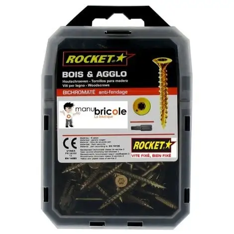 ROCKET Vis Bois Anti-fendage - 6 X 50 - TX 30 - Vybac De 110 1 ROCKET Vis Bois Anti-fendage - 6 X 50 - TX 30 - Vybac De 110