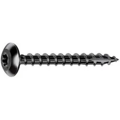 ROCKET Vis Penture Tête Cylindrique TX Filetage Total Acier Noir - 7 Mm - X 100 - 60 Mm