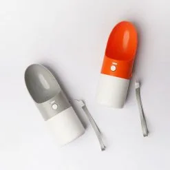 ROCKET Pet Bouteille D'Eau Portable Etanche Voyage Abreuvoir Chiot Feeders Eau Potable Distributeur Pour Animaux De Compagnie En Plein Air Randonnee Pedestre 230Ml, Orange -Pas Cher ROCKET Magasin 26924790 4