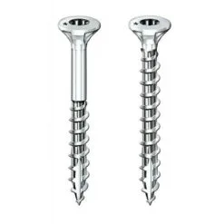 Vis à Bois Aggloméré ROCKET Acier Zingué Tête Fraisée Empreinte Torx T10 Entièrement Filetées 3x25 Boîte De 500 Pièces