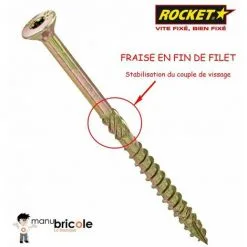 Vis Charpente - Rocket - 8 X 320 - TX 40 Boite De 50 -Pas Cher ROCKET Magasin 4744149 3