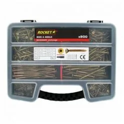 Malette De 800 Vis Panachées ROCKET TF Etoile ABI + 4 Embouts